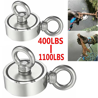 Double-sided fishing magnet