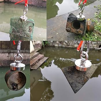 Double-sided fishing magnet