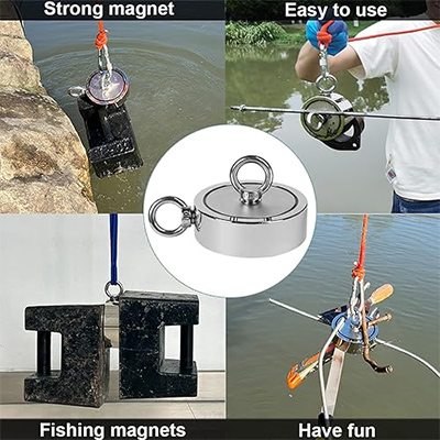Double-sided fishing magnet